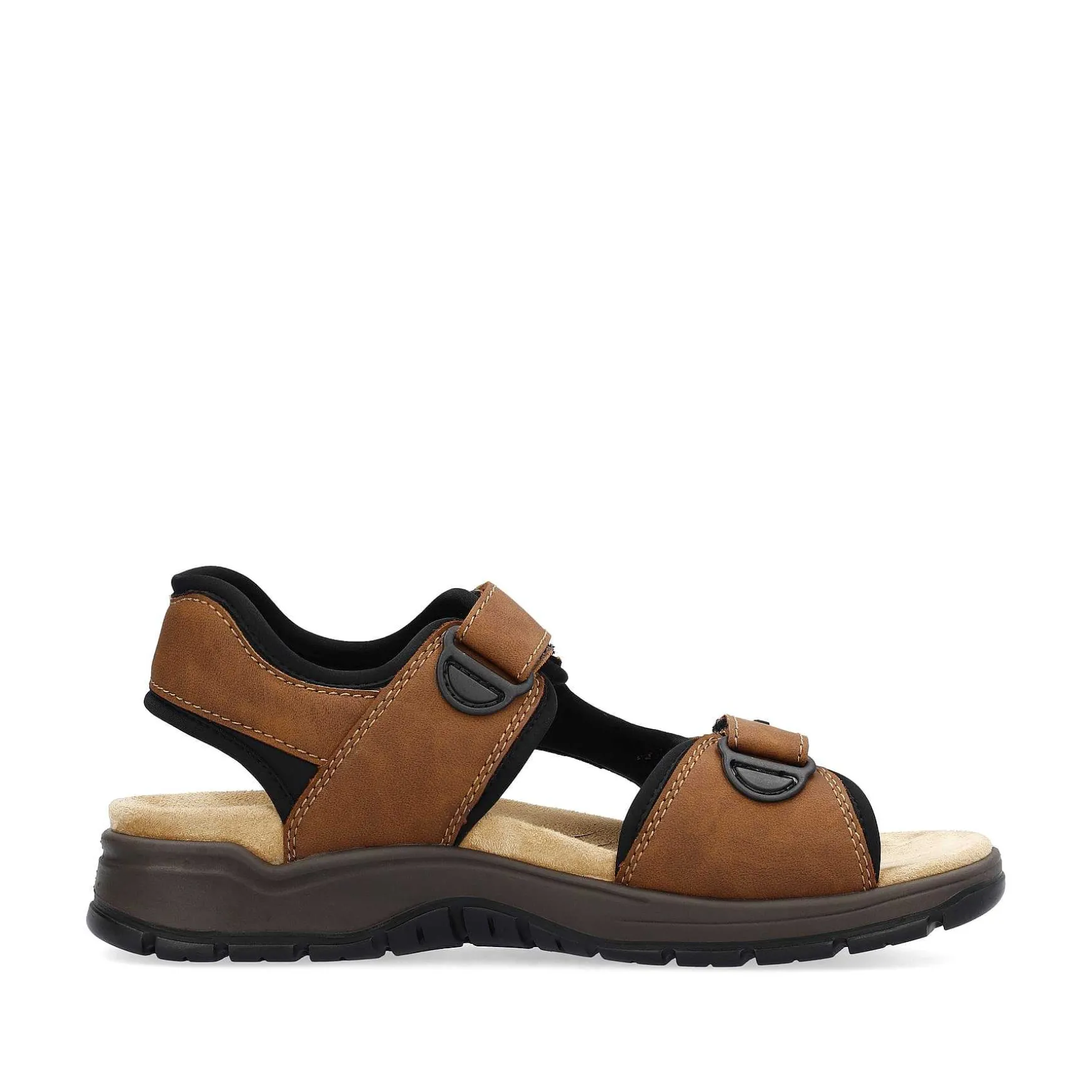 Rieker Men'S Trekking Sandals Wood Brown