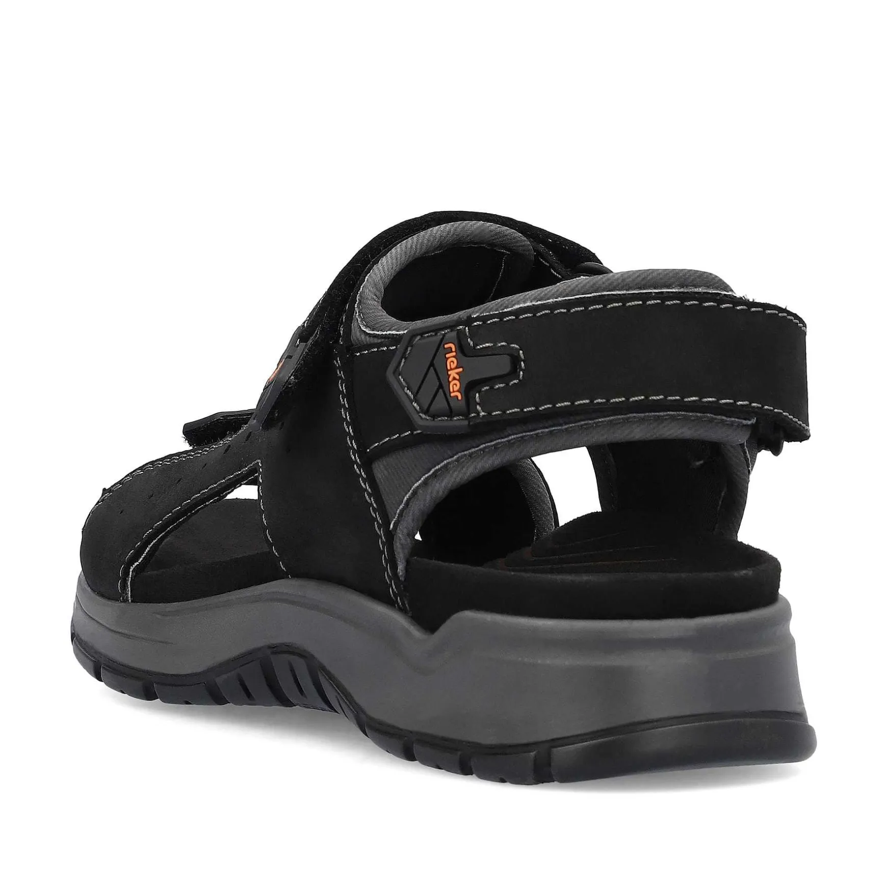 Rieker Men'S Trekking Sandals Night Black
