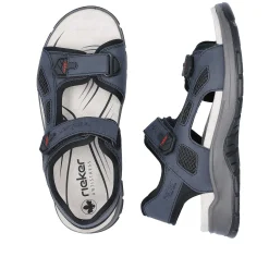 Rieker Men'S Trekking Sandals Slate Blue