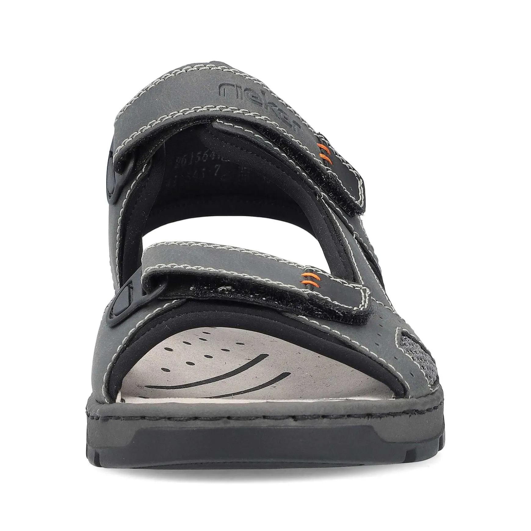 Rieker Men'S Trekking Sandals Dark Gray