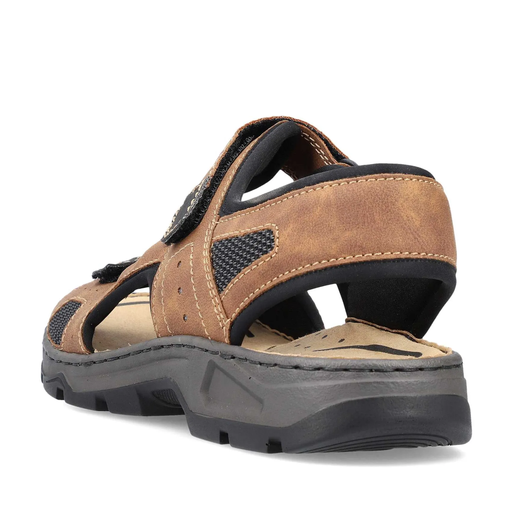 Rieker Men'S Trekking Sandals Nut Brown