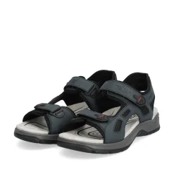 Rieker Men'S Trekking Sandals Slate Blue