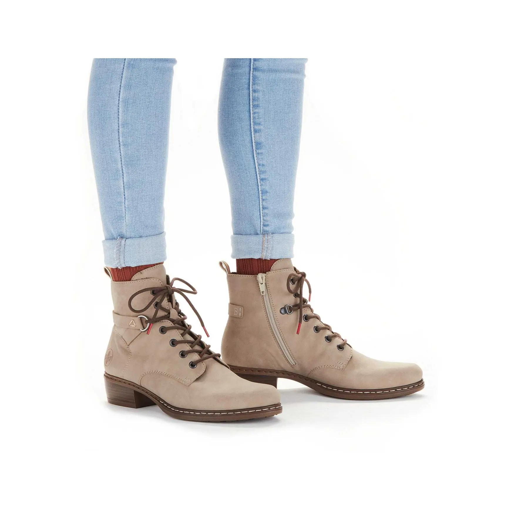Rieker Women'S Ankle Boots Light Beige