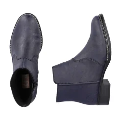 Rieker Women'S Ankle Boots Azure Blue