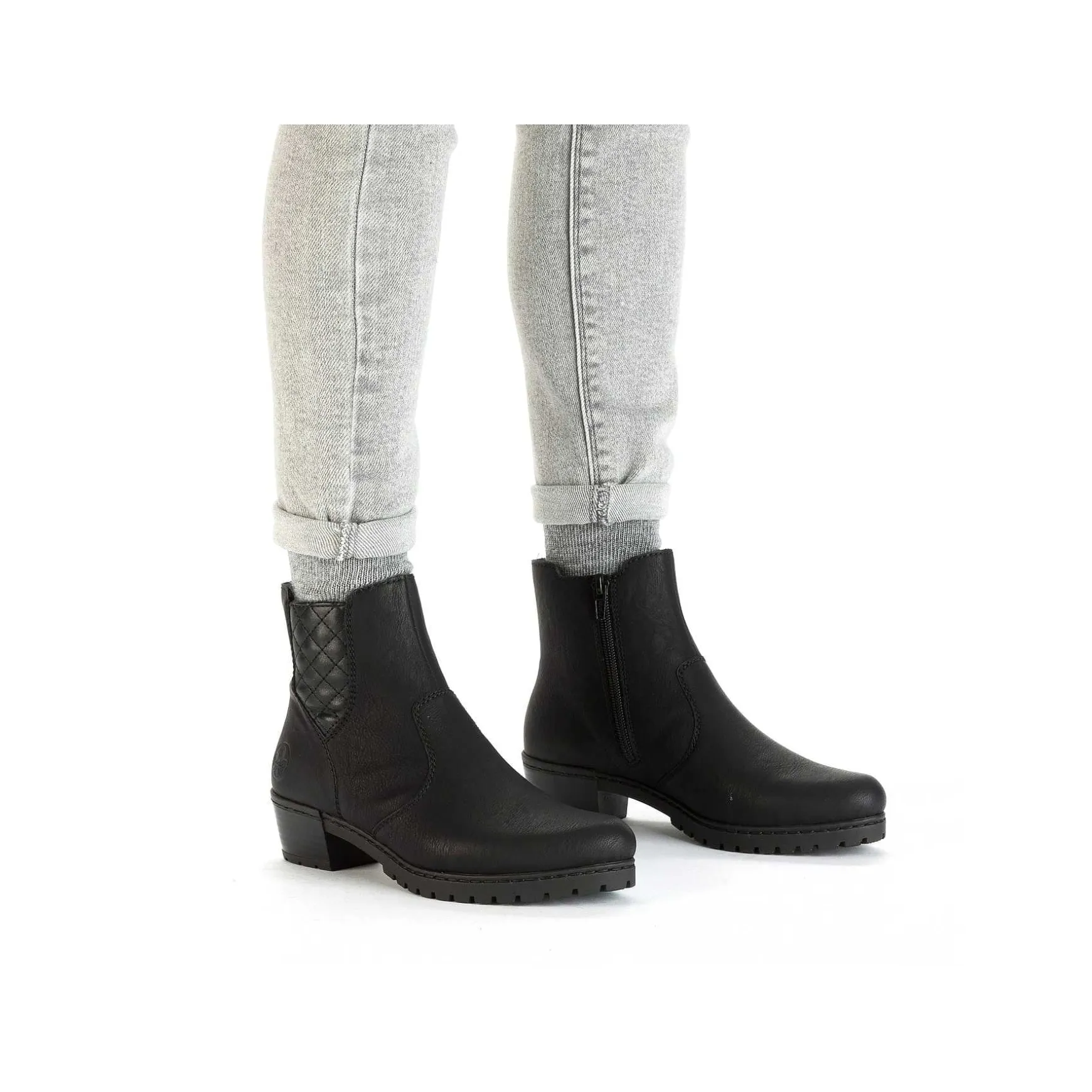 Rieker Women'S Ankle Boots Jet Black
