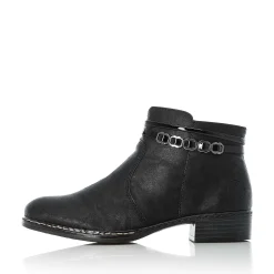 Rieker Women'S Ankle Boots Graphite Black