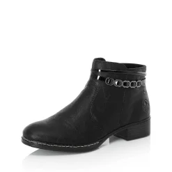 Rieker Women'S Ankle Boots Graphite Black