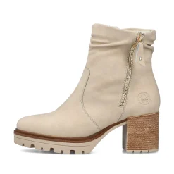 Rieker Women'S Ankle Boots Cream Beige