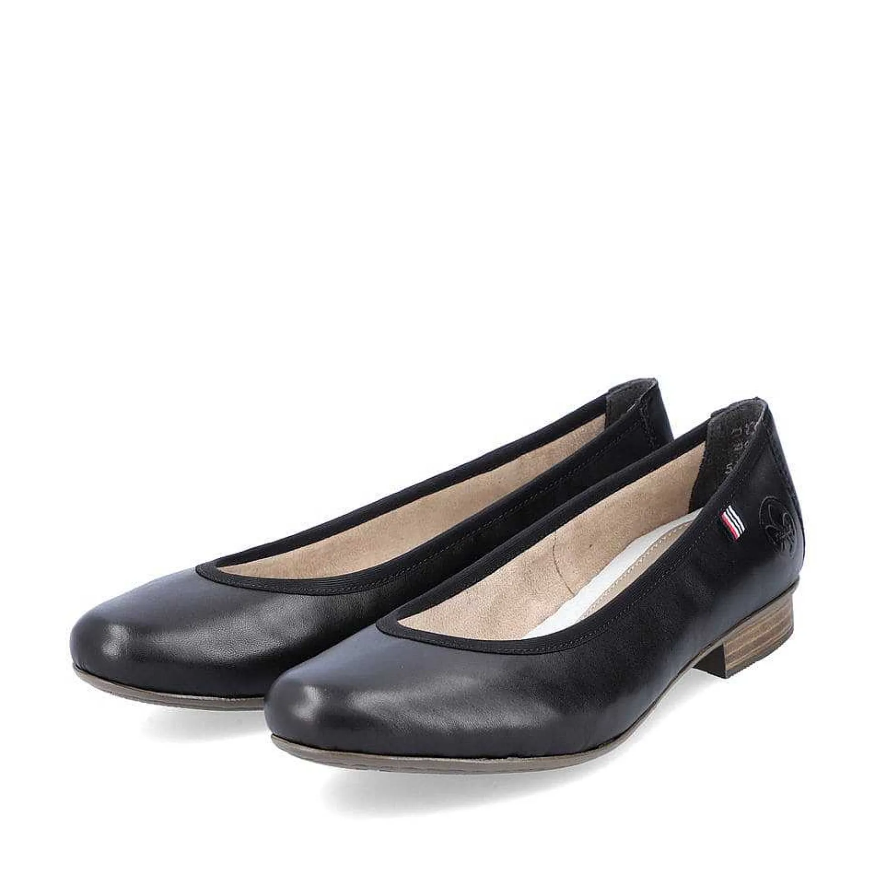 Rieker Women'S Ballerinas Glossy Black