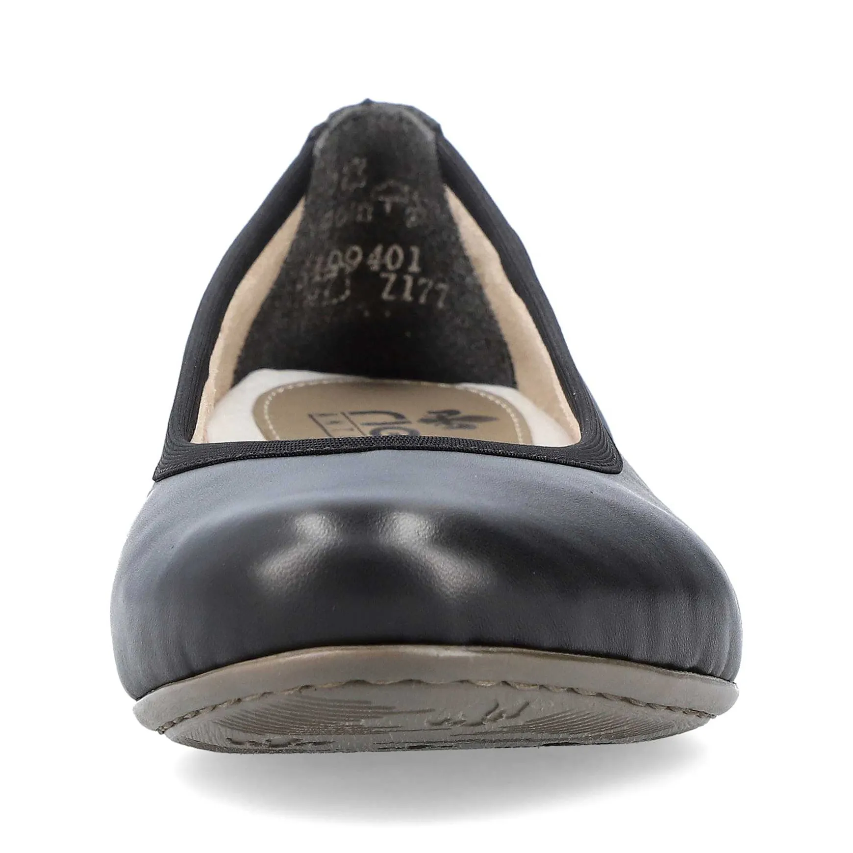 Rieker Women'S Ballerinas Glossy Black