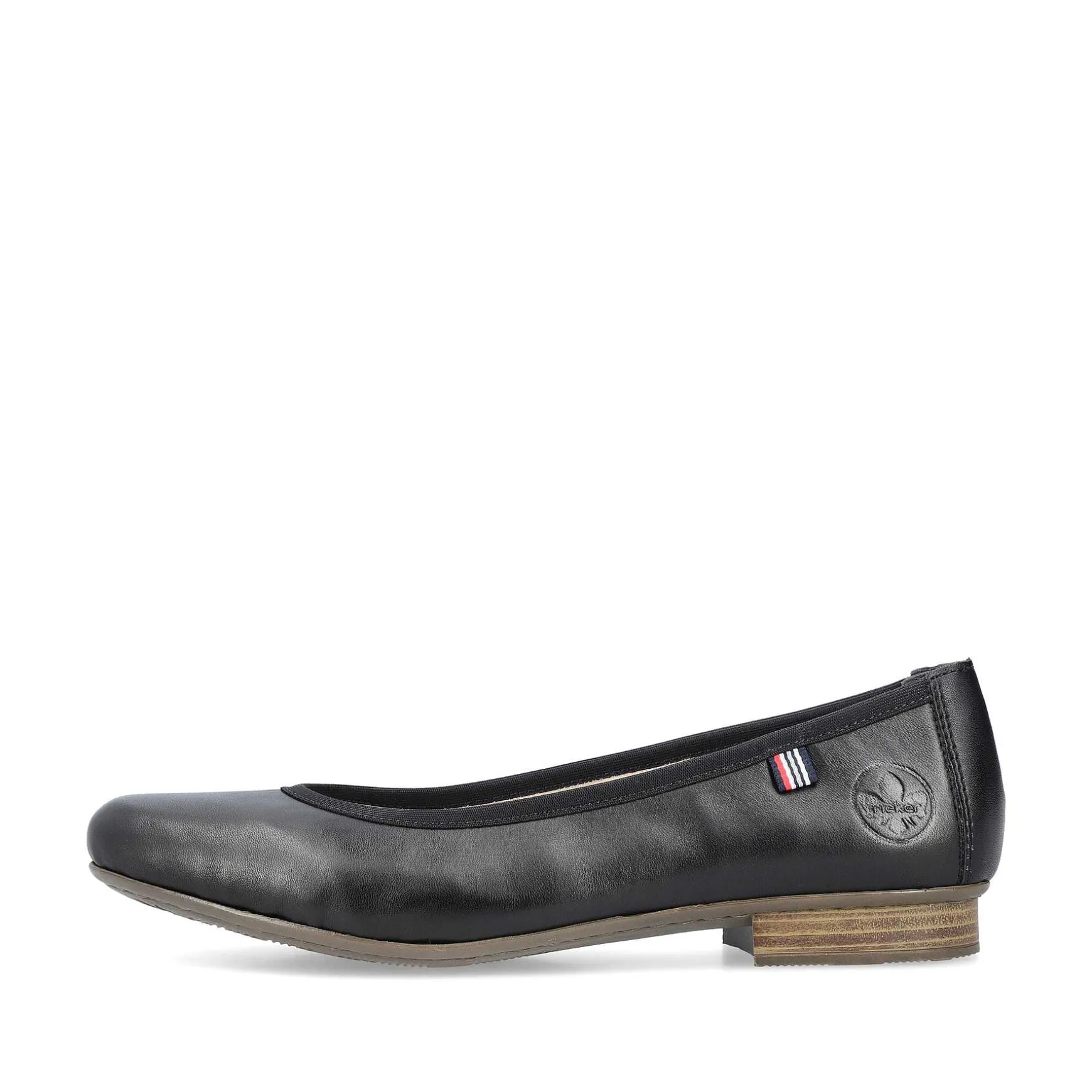 Rieker Women'S Ballerinas Glossy Black