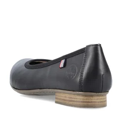 Rieker Women'S Ballerinas Glossy Black