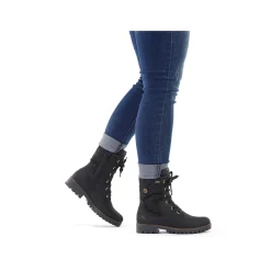 Rieker Women'S Biker Boots Jet Black