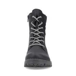 Rieker Women'S Biker Boots Asphalt Black