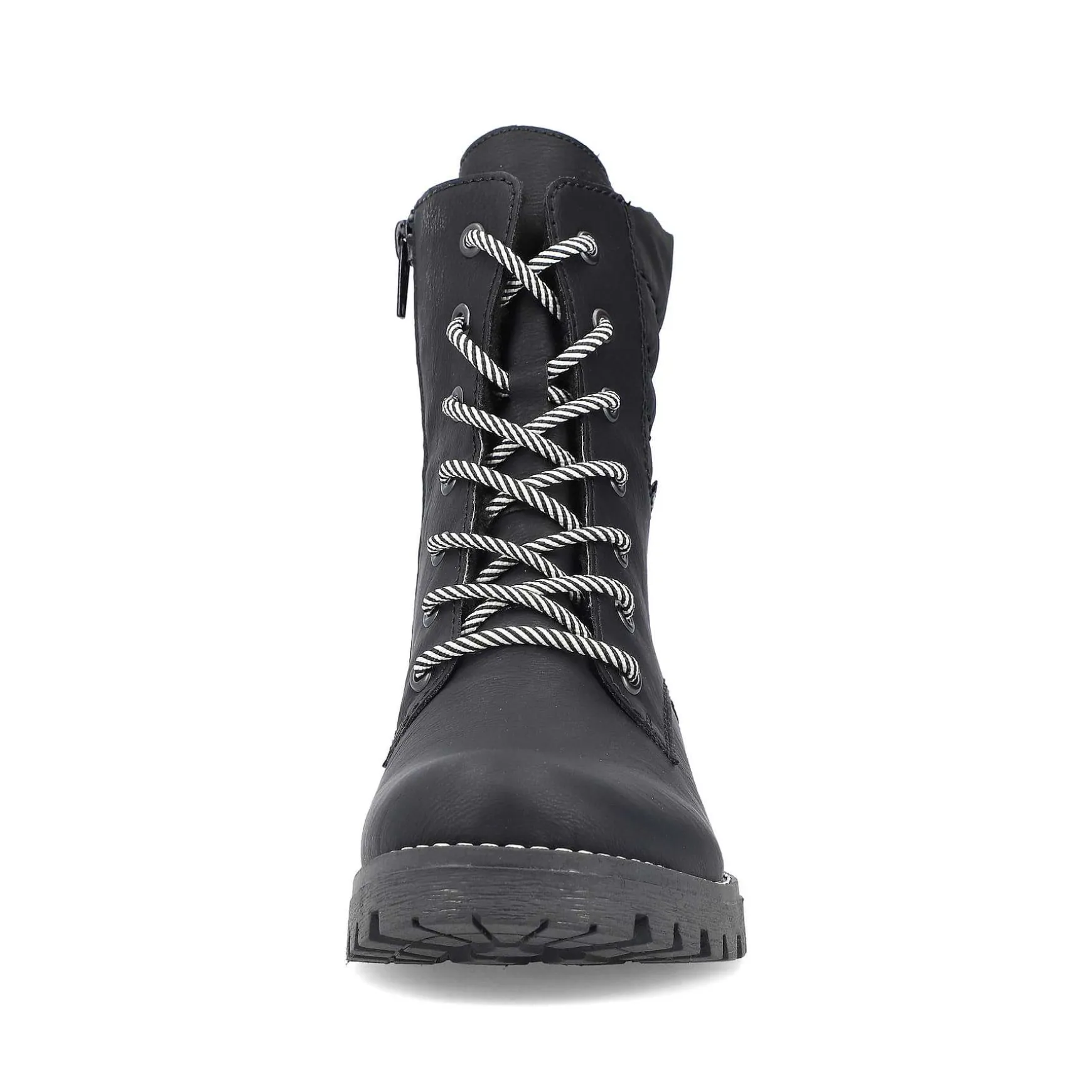 Rieker Women'S Biker Boots Asphalt Black
