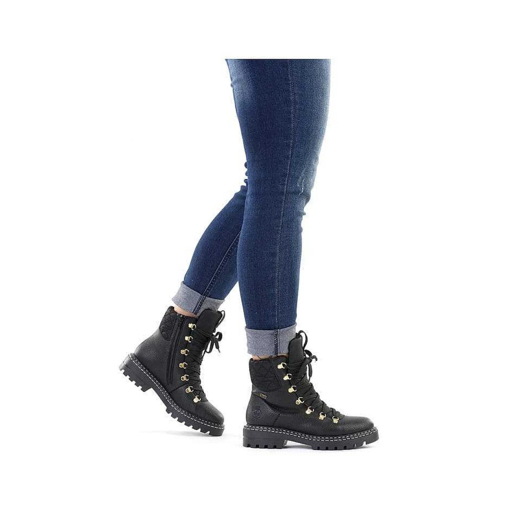 Rieker Women'S Biker Boots Night Black