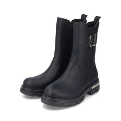 Rieker Women'S Biker Boots Jet Black