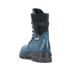 Rieker Women'S Biker Boots Petrol-Black
