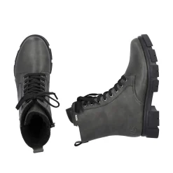 Rieker Women'S Biker Boots Granite Gray