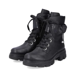 Rieker Women'S Biker Boots Jet Black