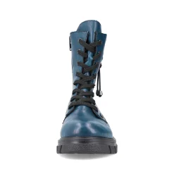 Rieker Women'S Biker Boots Petrol-Black