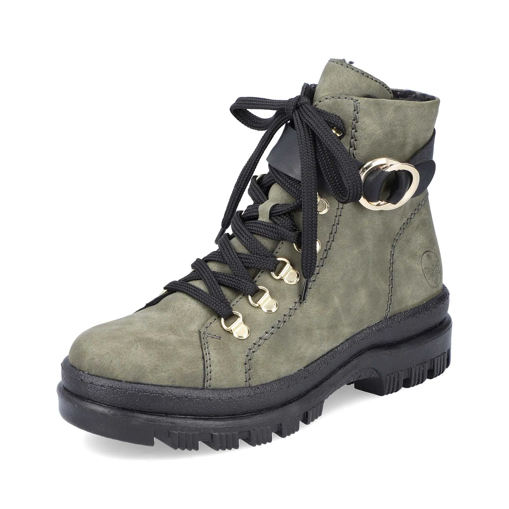 Rieker Women'S Biker Boots Leaf Green