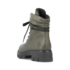 Rieker Women'S Biker Boots Khaki Green