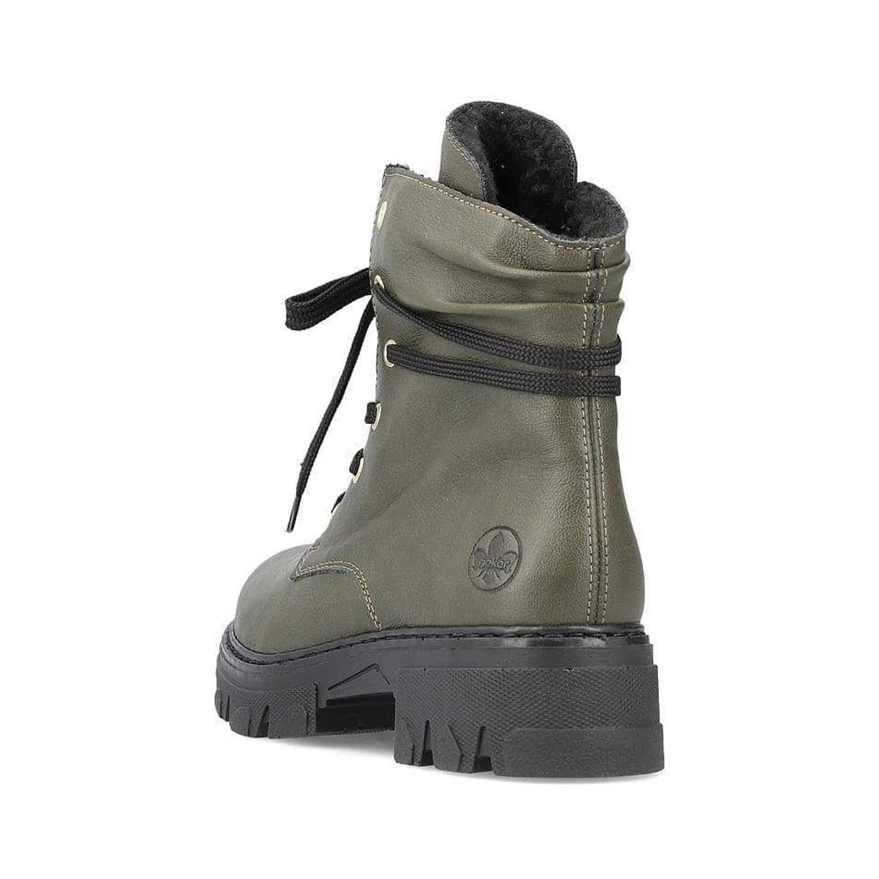 Rieker Women'S Biker Boots Khaki Green