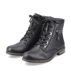 Rieker Women'S Biker Boots Jet Black