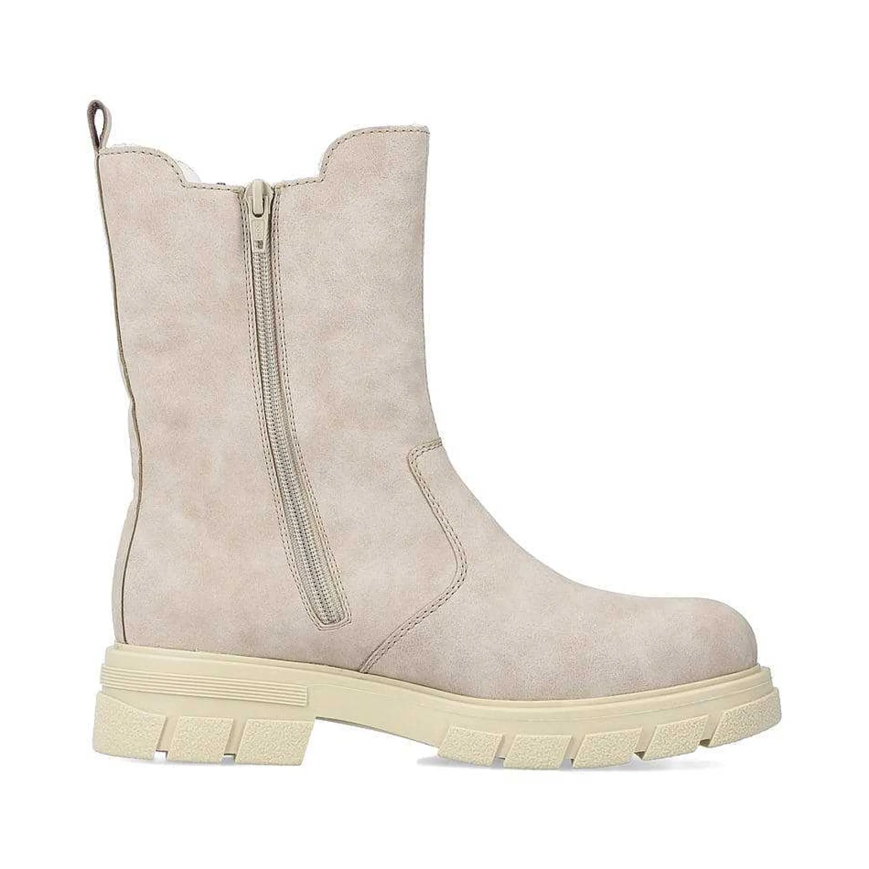 Rieker Women'S Biker Boots Sand Beige