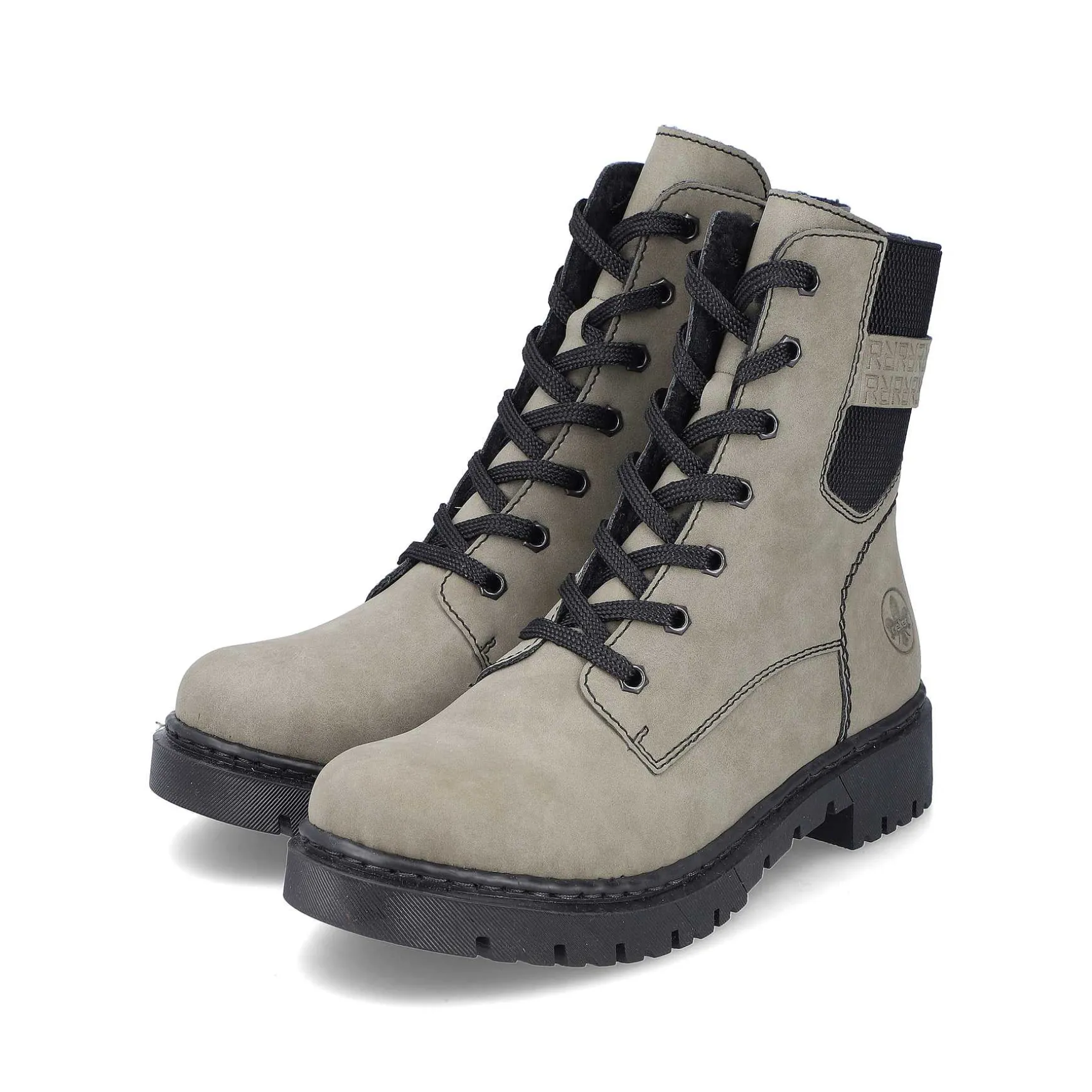Rieker Women'S Biker Boots Gray Green