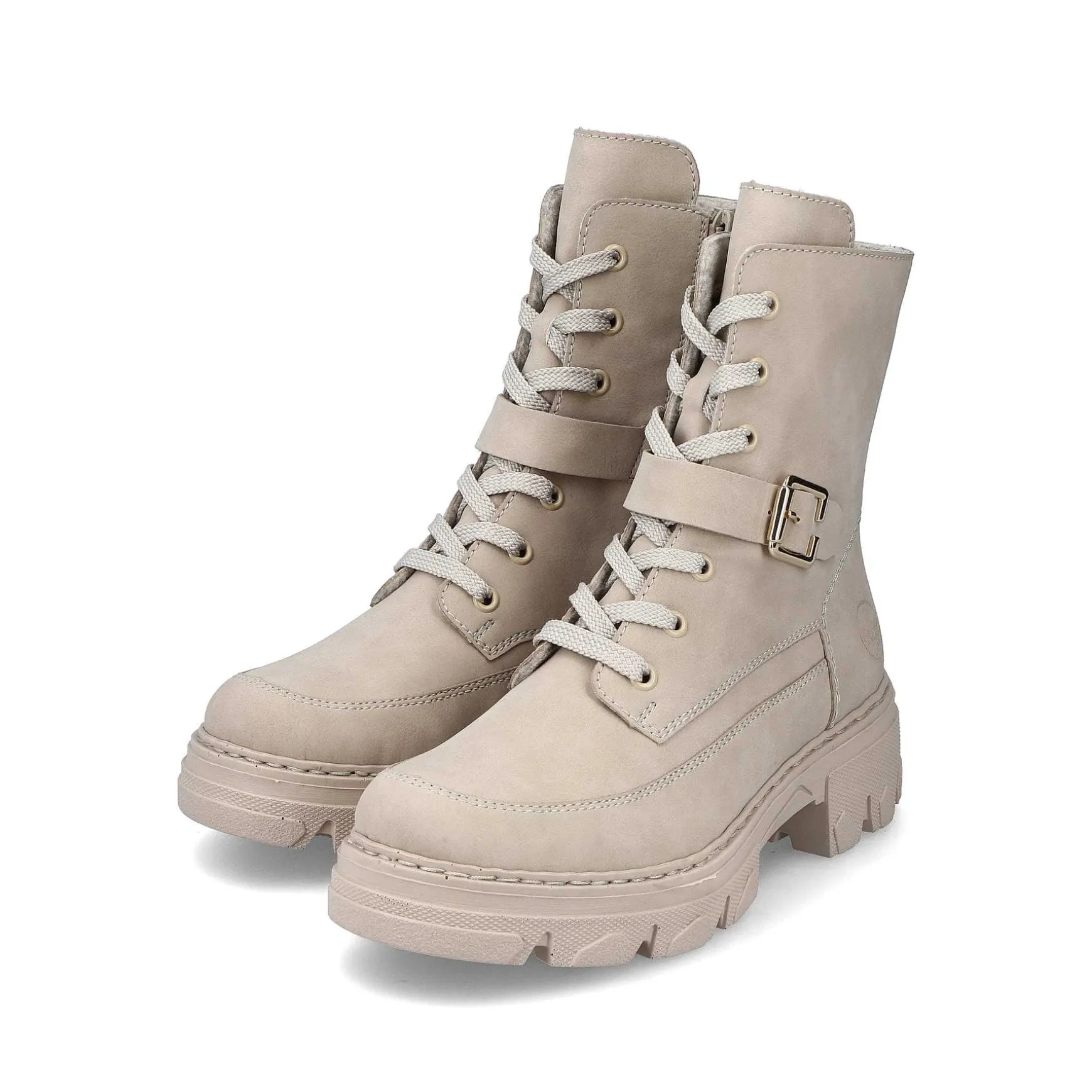 Rieker Women'S Biker Boots Champagne