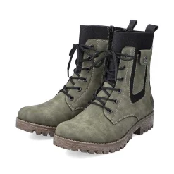 Rieker Women'S Biker Boots Leaf Green