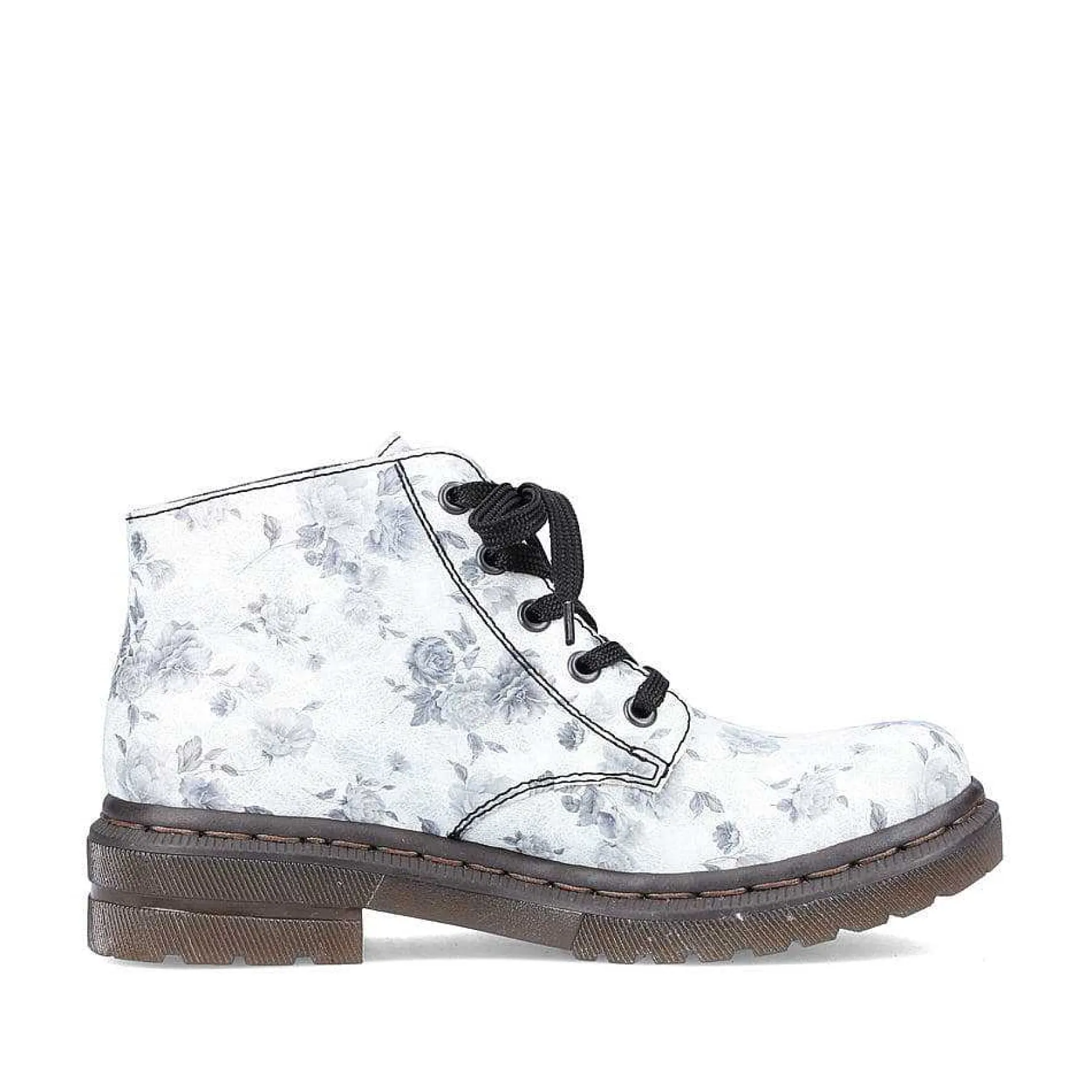 Rieker Women'S Biker Boots Silver White