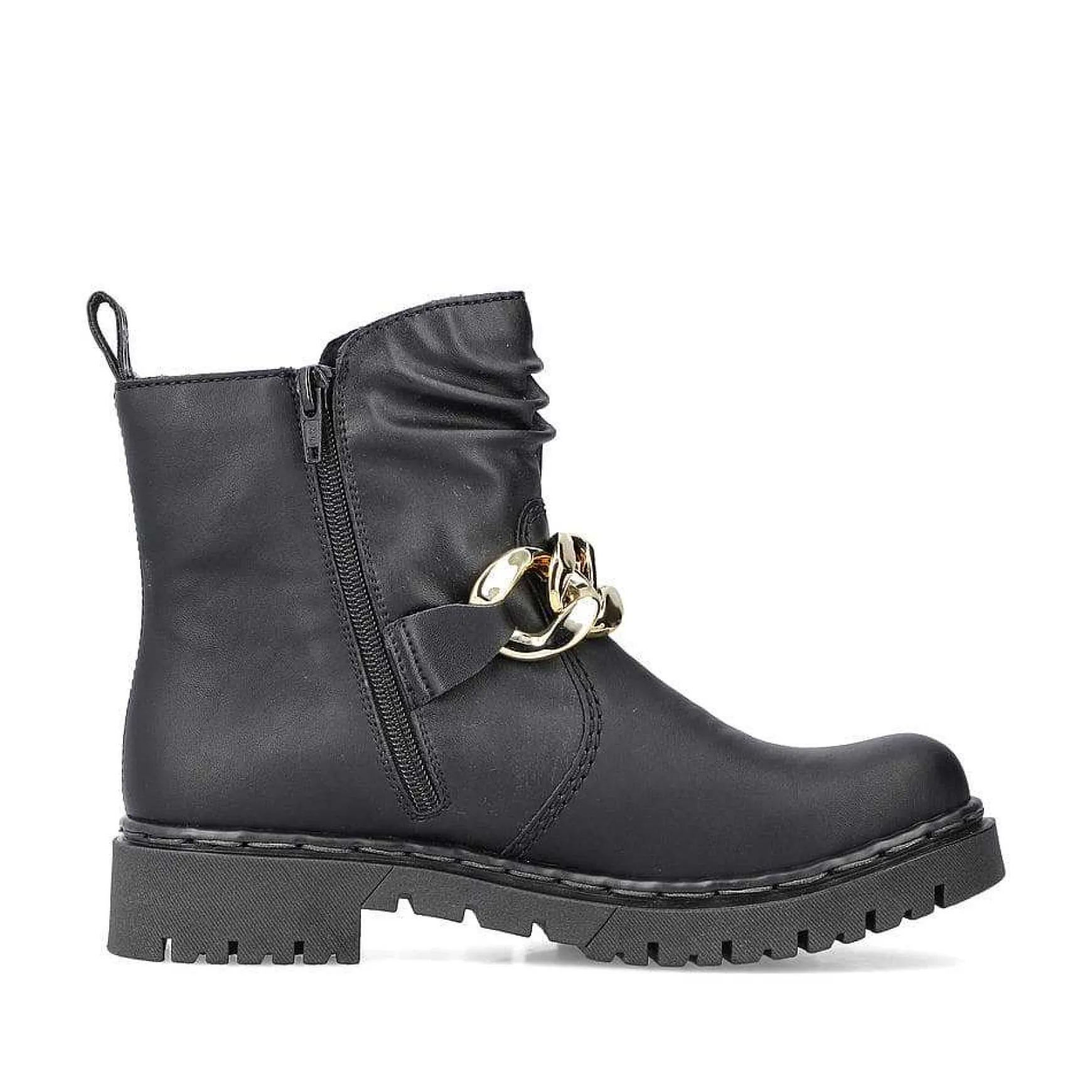 Rieker Women'S Biker Boots Jet Black