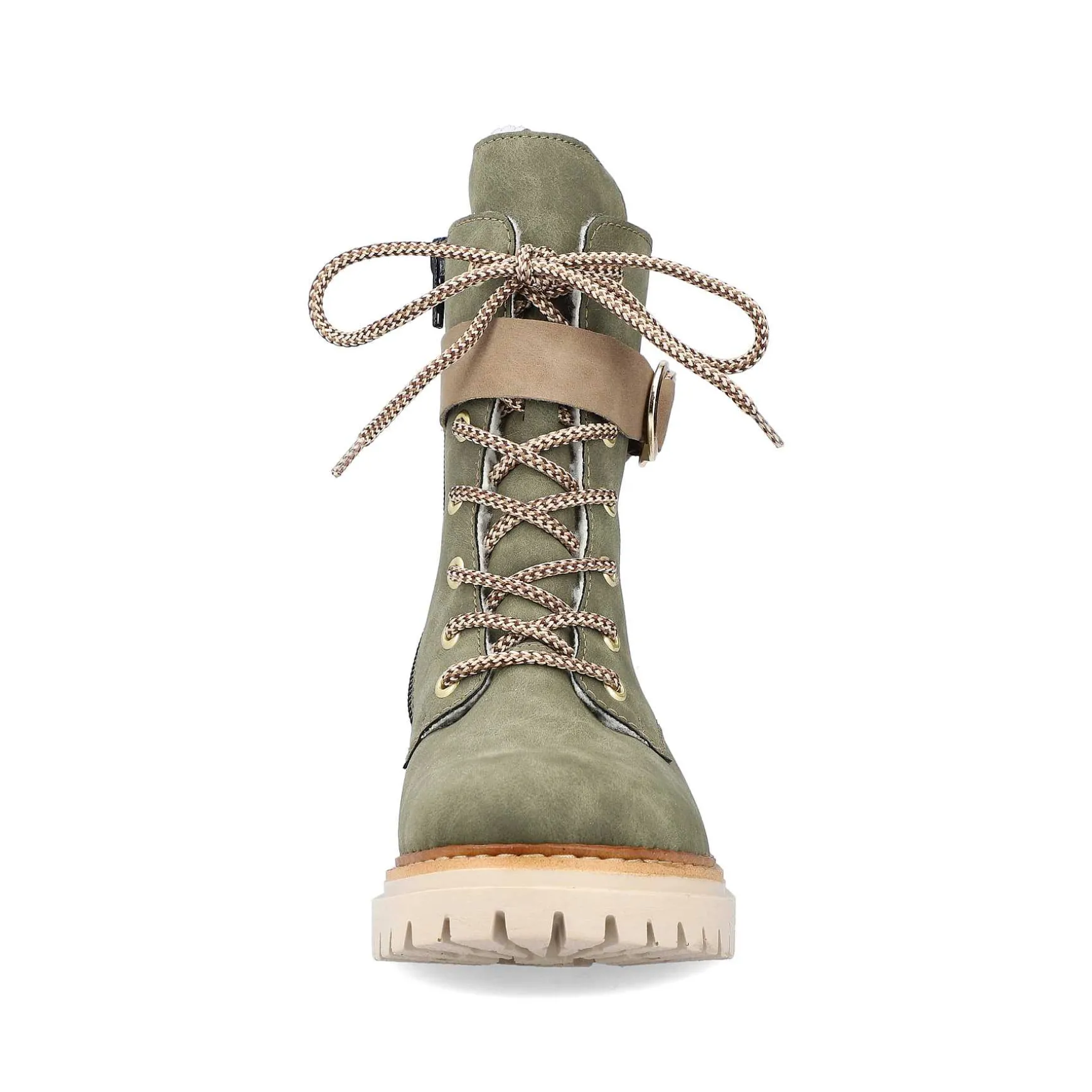 Rieker Women'S Biker Boots Leaf Green
