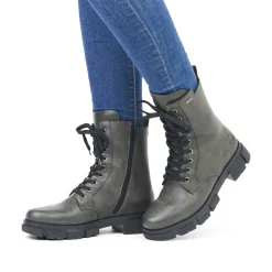 Rieker Women'S Biker Boots Granite Gray
