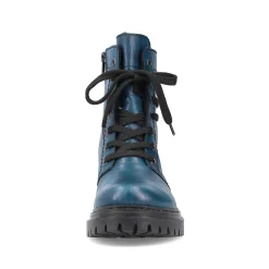 Rieker Women'S Biker Boots Cyan Blue