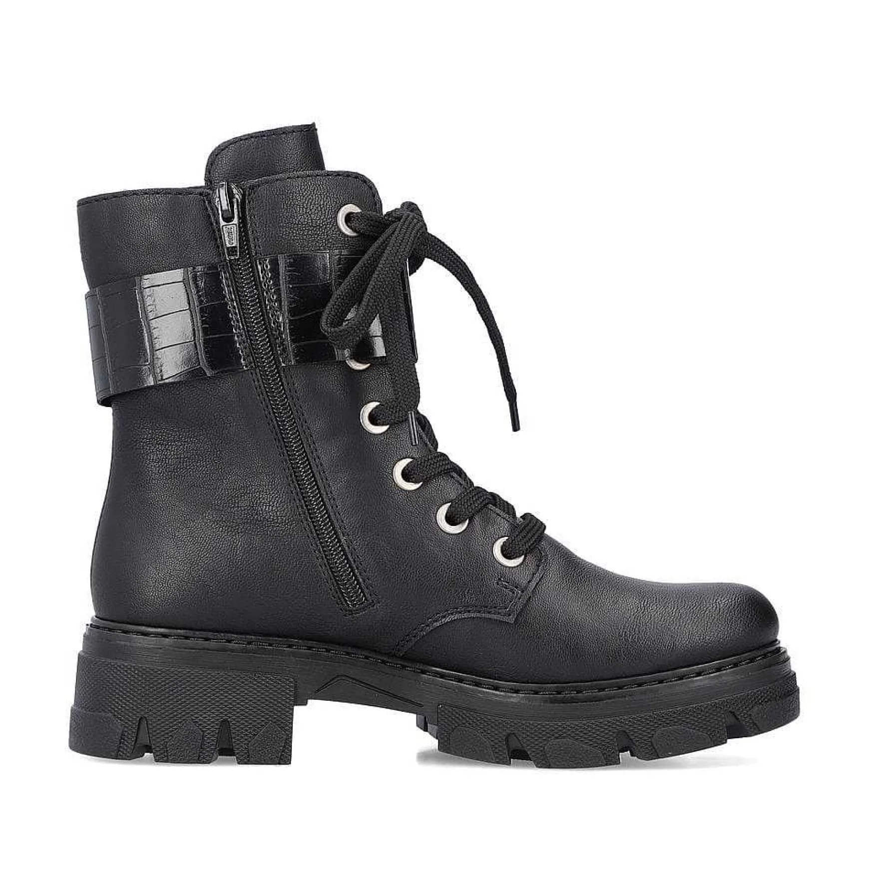 Rieker Women'S Biker Boots Jet Black