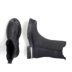 Rieker Women'S Biker Boots Jet Black