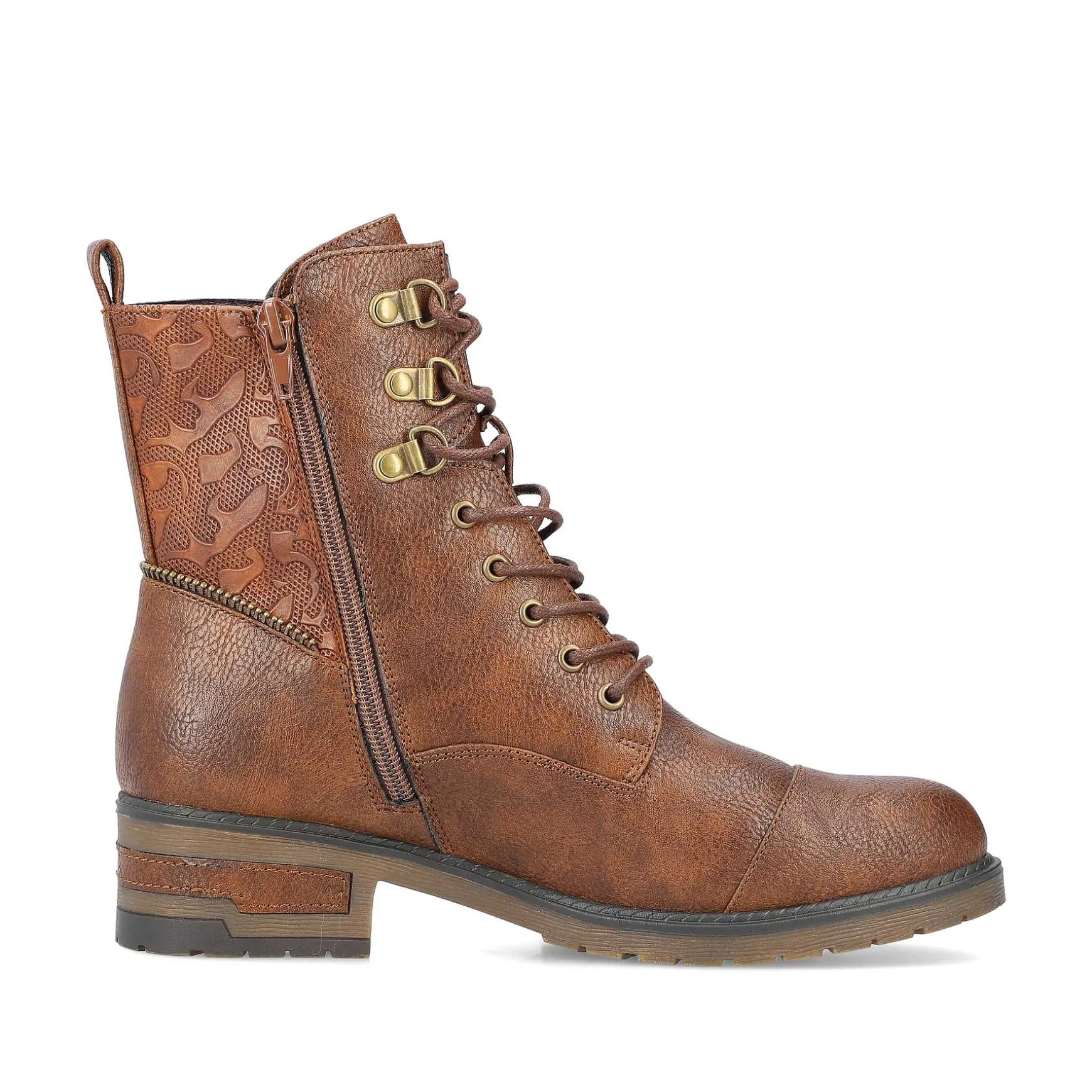 Rieker Women'S Biker Boots Chocolate Brown
