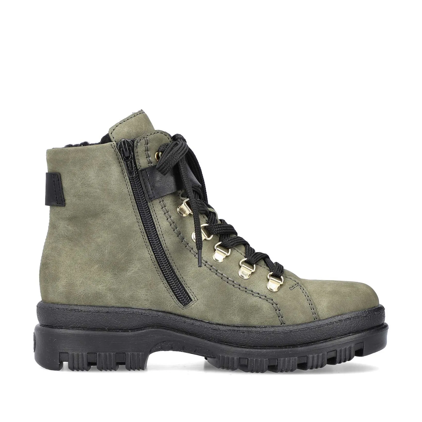 Rieker Women'S Biker Boots Leaf Green