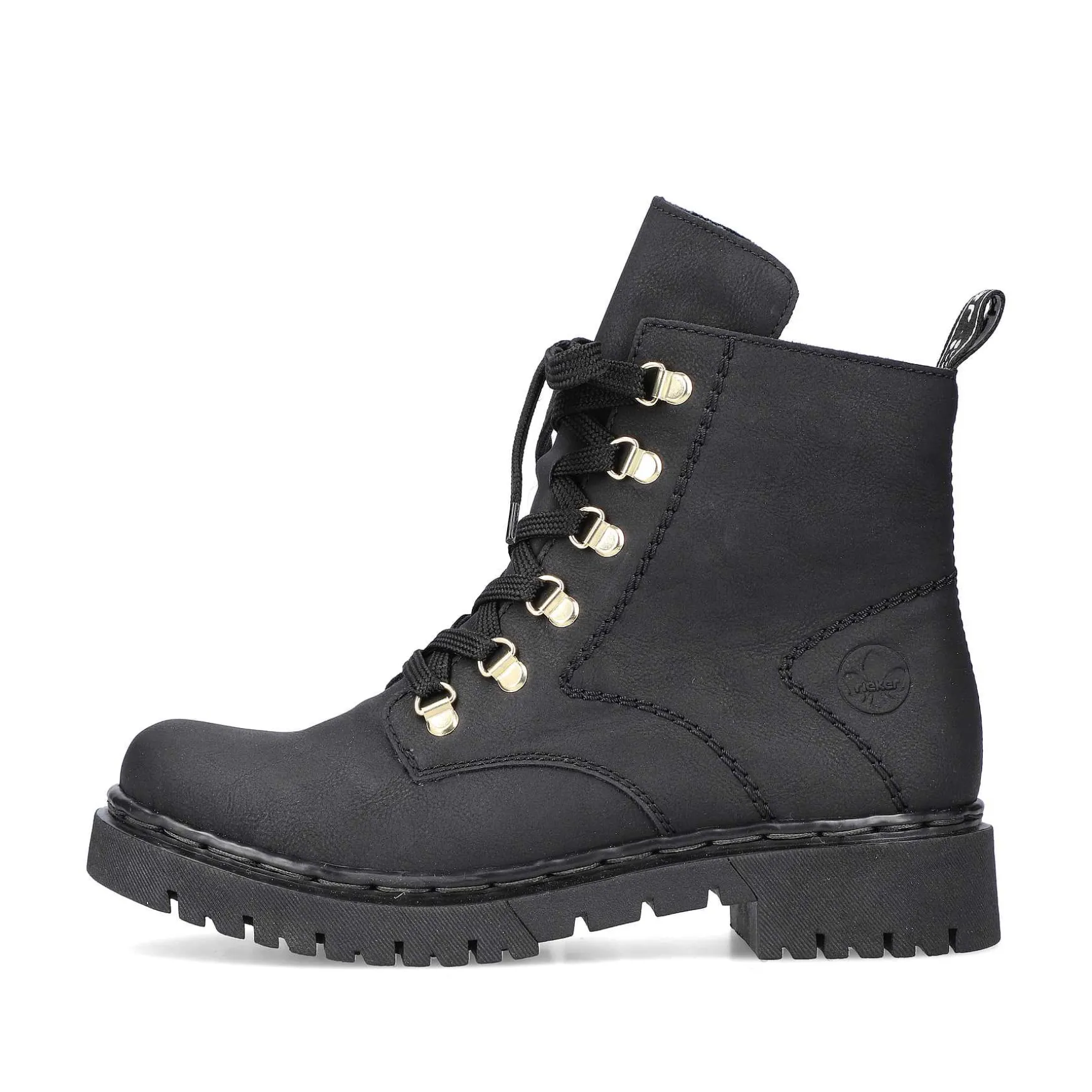 Rieker Women'S Biker Boots Jet Black
