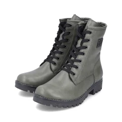 Rieker Women'S Biker Boots Gray Green