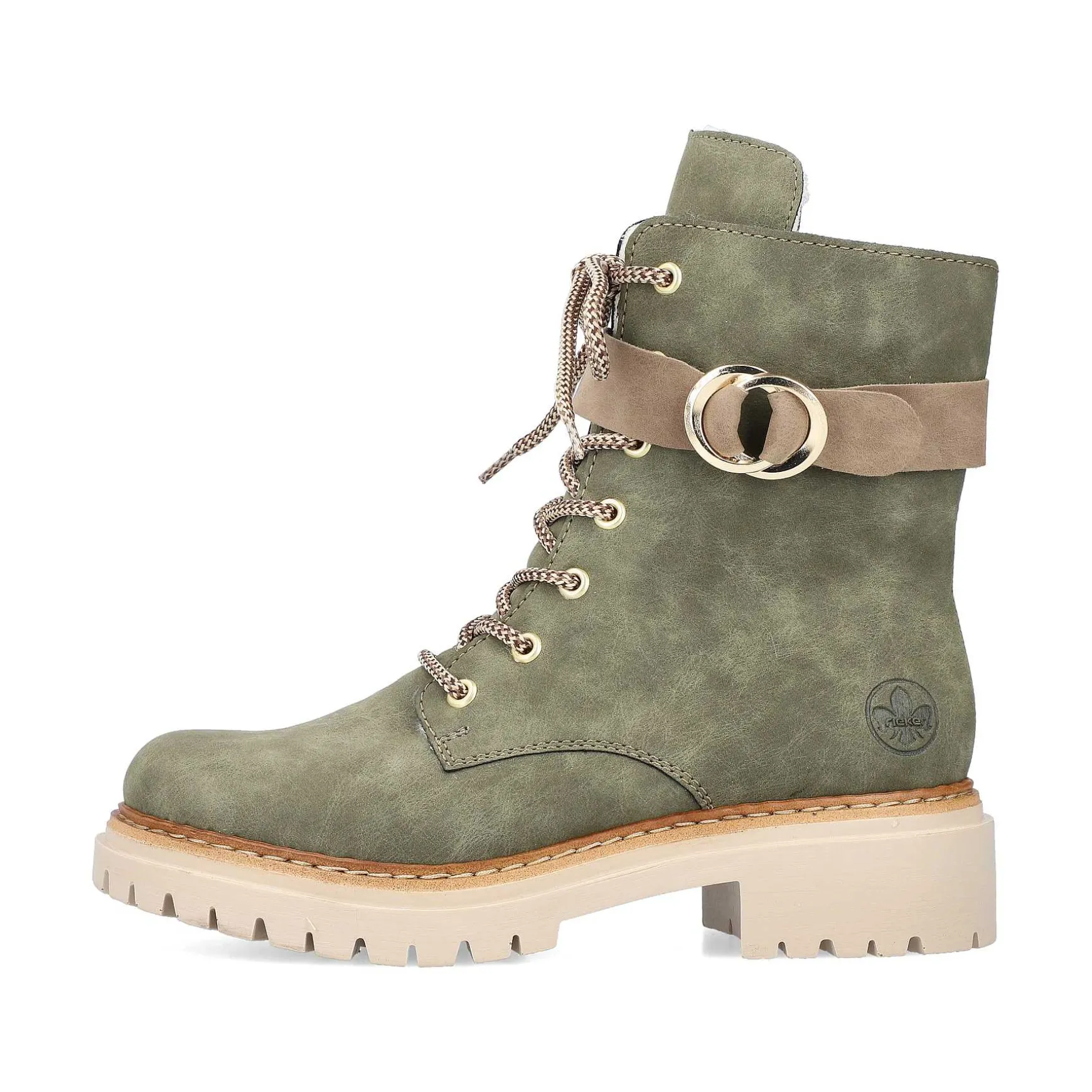 Rieker Women'S Biker Boots Leaf Green