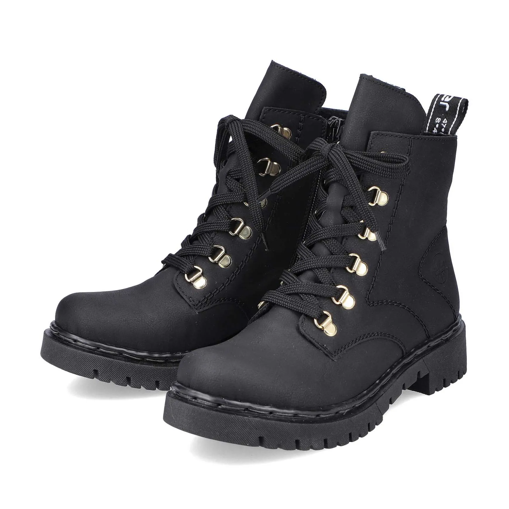 Rieker Women'S Biker Boots Jet Black