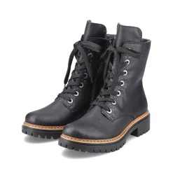 Rieker Women'S Biker Boots Graphite Black