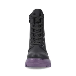 Rieker Women'S Biker Boots Night Black-Purple