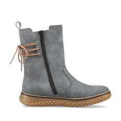 Rieker Women'S Chelsea Boots Blue Gray