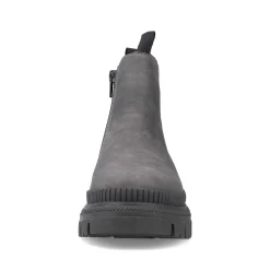 Rieker Women'S Chelsea Boots Granite Gray-Black